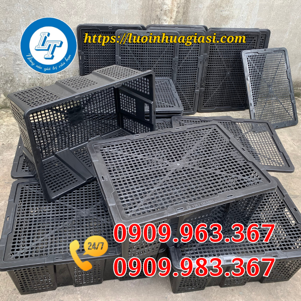 SỌT NHỰA ĐEN ĐỰNG TRÁI CÂY MUA Ở ĐÂU GIÁ RẺ? sóng nhựa đen đựng trái cây