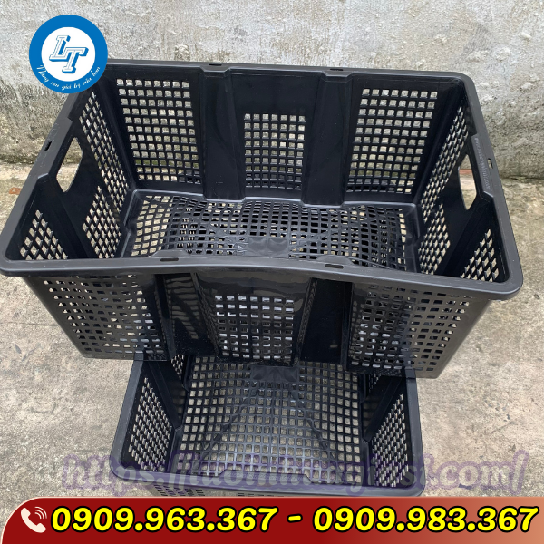 MUA RỖ NHỰA ĐÓNG XOÀI CÓ NẮP Ở ĐÂU GIÁ RẺ sọt nhựa đen