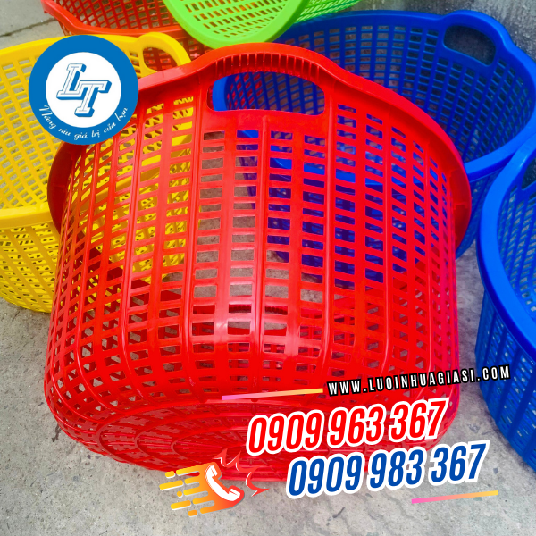 SỌT NHỰA TRÒN LỚN CÓ QUAI GIÁ BỎ SỈ SỌT NHỰA TRÒN ĐỎ