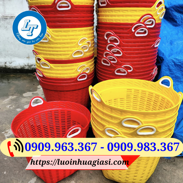 CUNG CẤP SỈ SỌT NHỰA TRÒN LỚN TPHCM sọt nhựa tròn