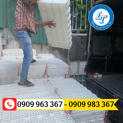 CUNG CẤP SÀN NHỰA LÓT CHUỒNG NUÔI GÀ VỊT GIÁ RẺ tấm nhựa lót sàn lỗ tròn