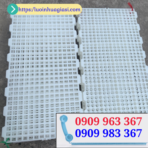 Nhà cung cấp tấm nhựa lót sàn chăn nuôi giá rẻ tại TPHCM tấm nhựa lót sàn màu trắng 50x100cm