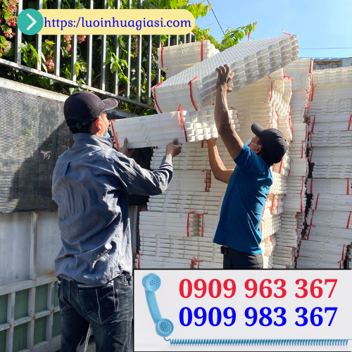 Nhà cung cấp tấm nhựa lót sàn chăn nuôi giá rẻ tại TPHCM tấm nhựa lót sàn màu trắng 50x100