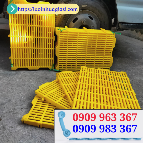 Nhà cung cấp tấm nhựa lót sàn chăn nuôi giá rẻ tại TPHCM tấm nhựa lót sàn màu vàng 40x60cm