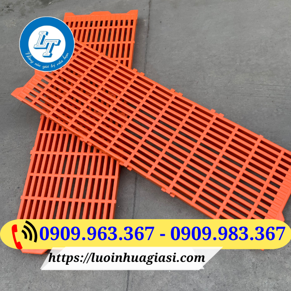 SỈ TẤM NHỰA LÓT SÀN CHĂN NUÔI TẠI TIỀN GIANG tấm nhựa lót sàn chăn nuôi màu cam