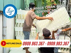 BÁN RẺ SÀN NHỰA LÓT CHUỒNG NUÔI CHỒN HƯƠNG 50X100CM