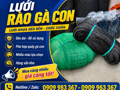 BÁN LƯỚI RÀO GÀ CON GIÁ SỈ CHO TRẠI GÀ