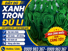NƠI BÁN DÂY DÙ XANH TRÒN SỢI NHỎ GIÁ BỎ SỈ