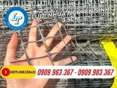 SỈ RẺ LƯỚI NHỰA NGUYÊN SINH ĐEN LỖ VUÔNG 3,5CM