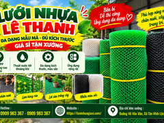 LƯỚI NHỰA CỨNG, LƯỚI NHỰA MỀM GIÁ RẺ LÊ THANH BÁN