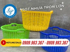 SỌT NHỰA TRÒN LỚN CÓ QUAI GIÁ BỎ SỈ