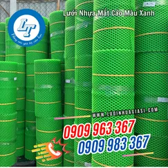 LƯỚI NHỰA MẮT CÁO MÀU XANH