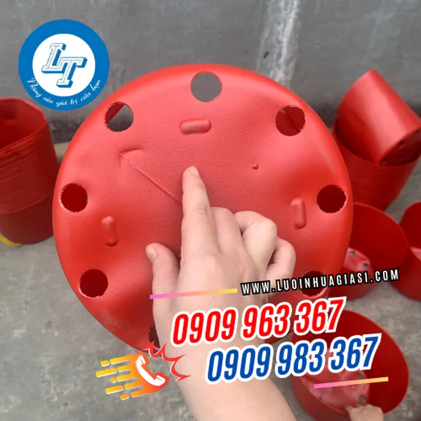 CHẬU NHỰA ĐỎ MỀM