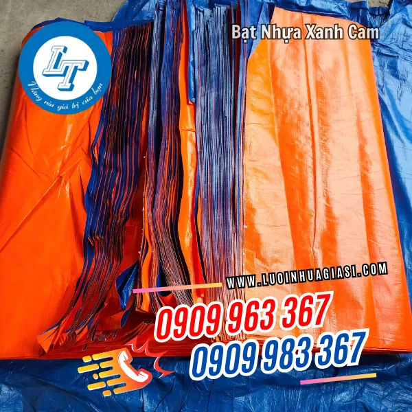 BẠT NHỰA XANH CAM