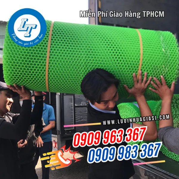 LƯỚI NHỰA MẮT CÁO MÀU XANH