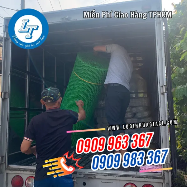 LƯỚI NHỰA MẮT CÁO MÀU XANH