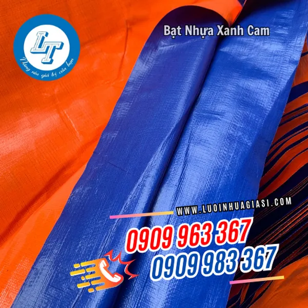 BẠT NHỰA XANH CAM