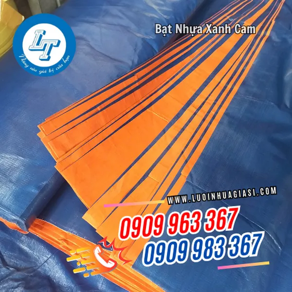 BẠT NHỰA XANH CAM