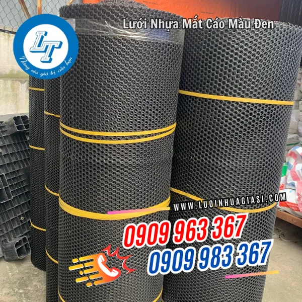 LƯỚI NHỰA MẮT CÁO ĐEN