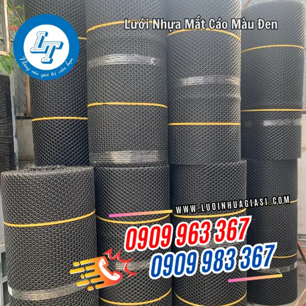 LƯỚI NHỰA MẮT CÁO ĐEN