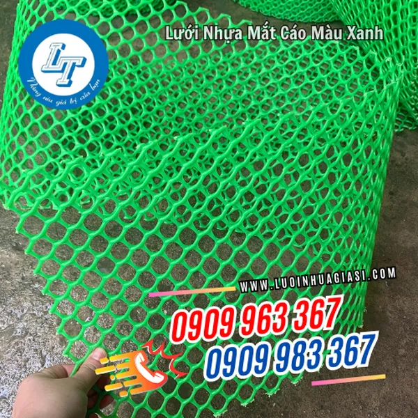 LƯỚI NHỰA MẮT CÁO MÀU XANH