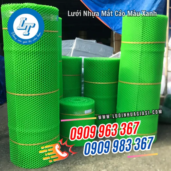 LƯỚI NHỰA MẮT CÁO MÀU XANH