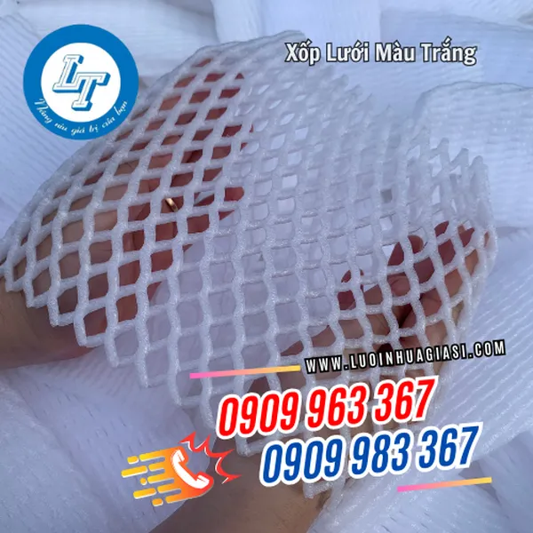 XỐP LƯỚI MÀU TRẮNG