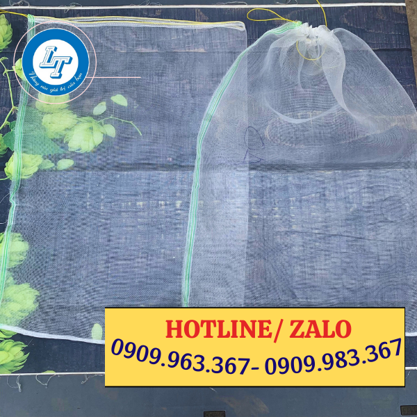 ĐẠI LÝ BỎ SỈ TÚI LƯỚI CƯỚC BỌC TRÁI NHIỀU KÍCH THƯỚC túi lưới cước 50x70cm