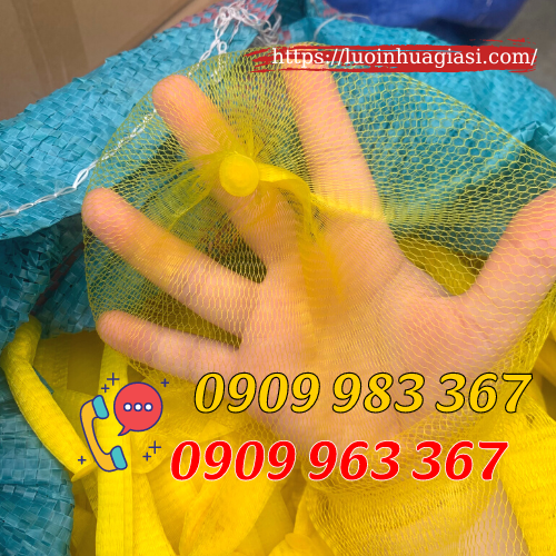 Bán túi lưới đựng nông sản giá rẻ TPHCM túi lưới màu vàng