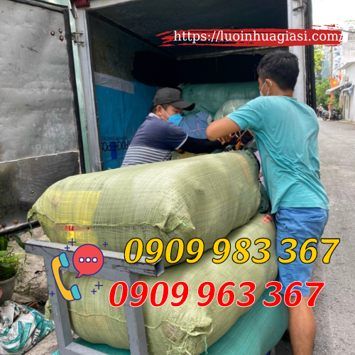 Túi lưới đóng hoa quả màu đỏ giá sỉ rẻ giao hàng túi lưới cho khách