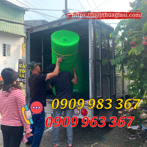 Ứng dụng thực tế của lưới mắt cáo nhựa lưới nhựa mắt cáo màu xanh