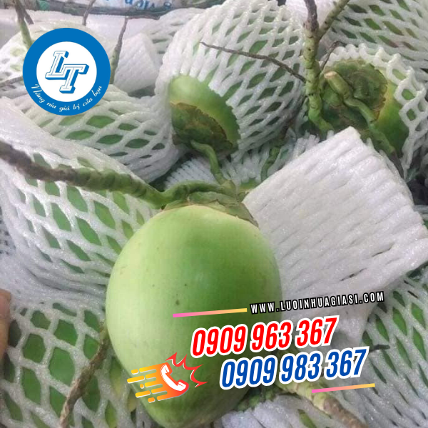 XƯỞNG CẮT NHUỘM XỐP LƯỚI BAO TRÁI CÂY GIÁ RẺ THEO YÊU CẦU xốp lưới màu trắng