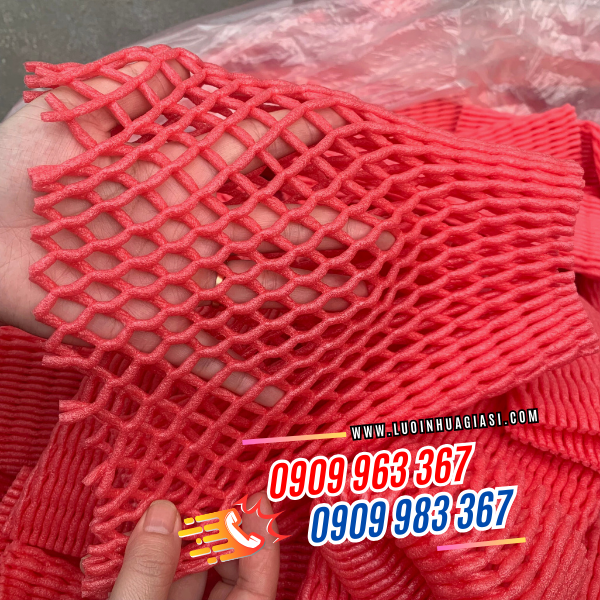 XỐP LƯỚI MÀU ĐỎ BAO TRÁI CÂY XỐP LƯỚI MÀU ĐỎ