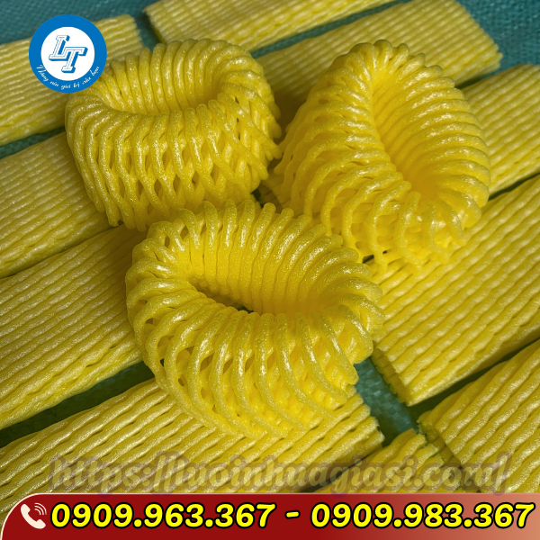 XỐP LƯỚI BAO TRÁI NGUYÊN CUỘN 5KG ĐỦ MÀU GIÁ SỈ xốp lưới màu vàng