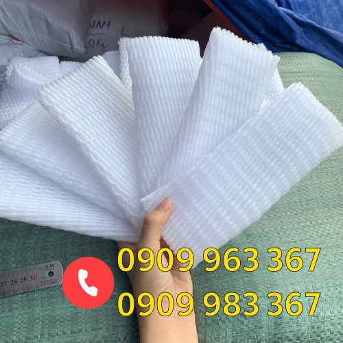 Xốp lưới bọc trái cây giá rẻ nhất TPHCM xốp lưới màu trắng