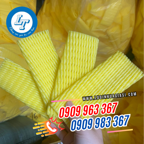 XỐP LƯỚI BỌC TRÁI CÂY MÀU VÀNG GIÁ RẺ SẴN KHO xốp lưới màu vàng