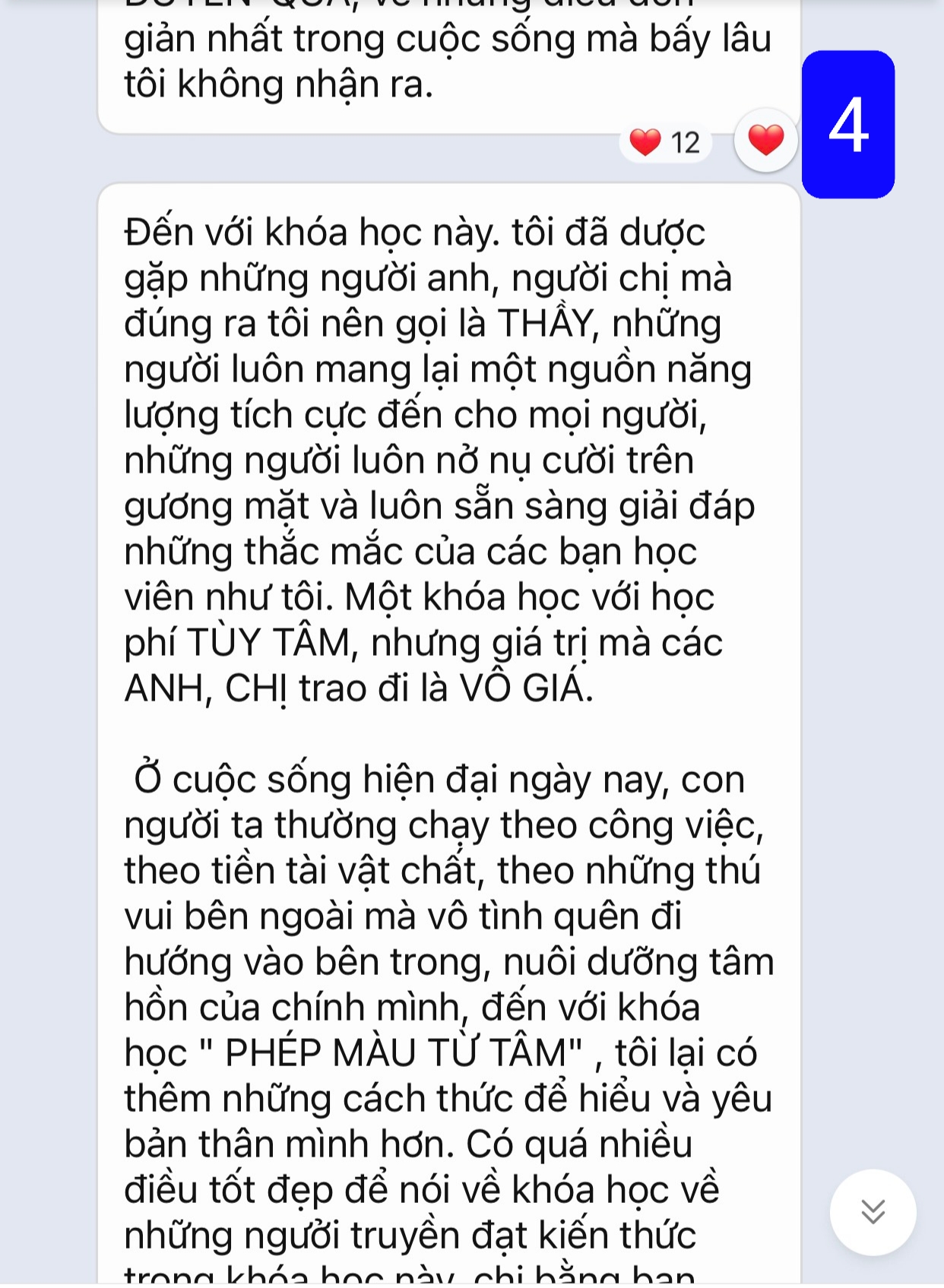 Cảm nhận từ bạn Mạnh Linh - Học viên khóa Phép Màu Từ Tâm Cảm nhận từ bạn Mạnh Linh - Học viên khóa Phép Màu Từ Tâm