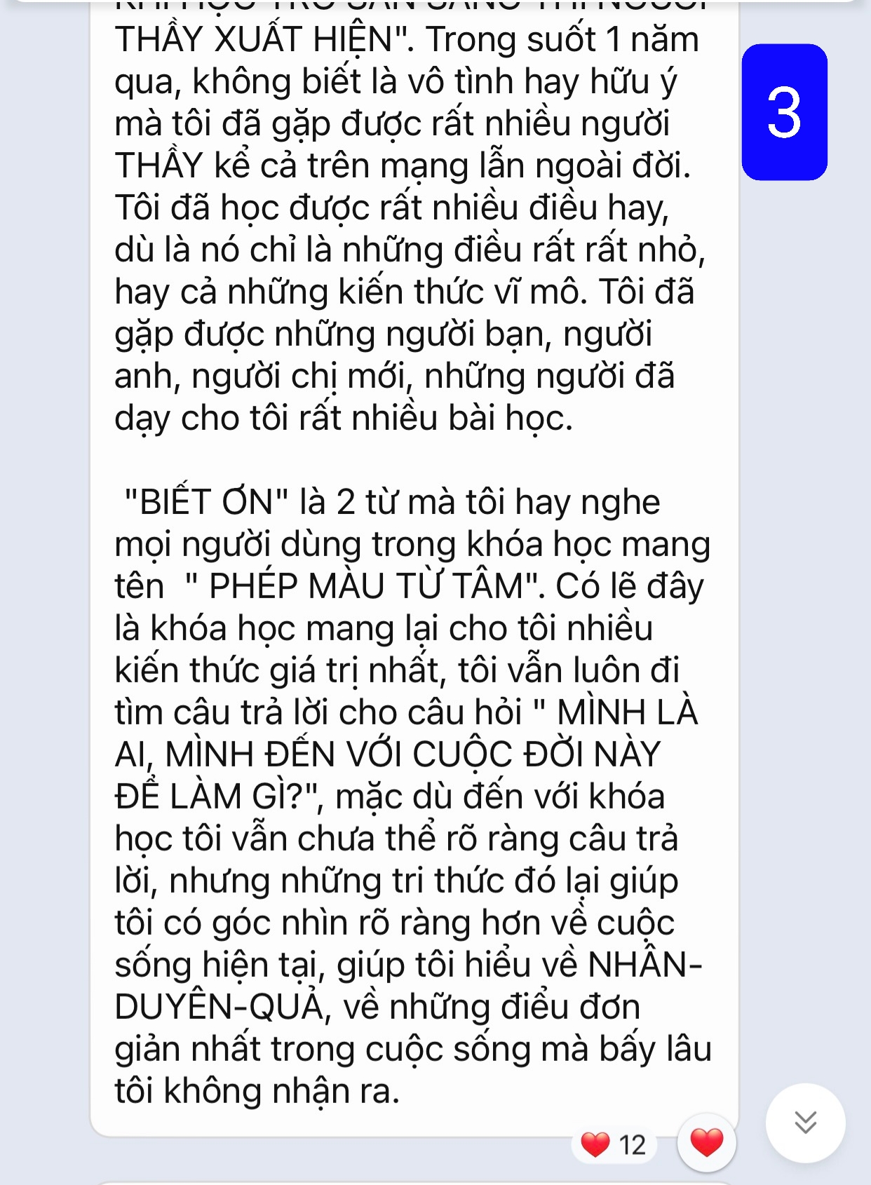 Cảm nhận từ bạn Mạnh Linh - Học viên khóa Phép Màu Từ Tâm Cảm nhận từ bạn Mạnh Linh - Học viên khóa Phép Màu Từ Tâm