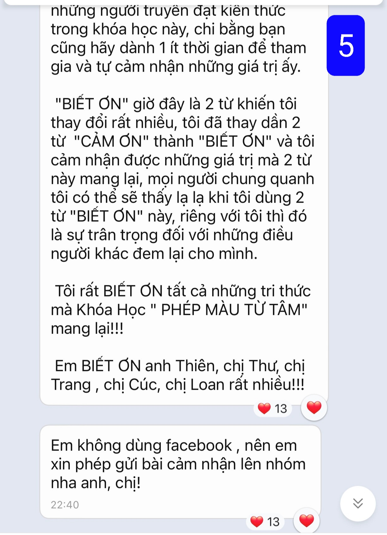 Cảm nhận từ bạn Mạnh Linh - Học viên khóa Phép Màu Từ Tâm Cảm nhận từ bạn Mạnh Linh - Học viên khóa Phép Màu Từ Tâm