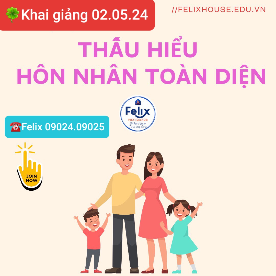 ☀ Lịch dự kiến chia sẽ tháng 5: 🏅 2.5 Chuyên đề ĐỔI HÌNH - ĐỔI ĐỜI 🎯 6.5 PHÉP MÀU TỪ TÂM KHÓA 07, bốn buổi. 💑 7.5 Khai giảng khóa THẤU HIỂU BẢN THÂN TỪ GỐC - xây dựng HÔN NHÂN TOÀN DIỆN. 🏅 16.5 Chuyên đề VẬT CHẤT HÓA NHỮNG GÌ PHI VẬT CHẤT 🏅 23.5 Chuyên đề THUẬN TỔNG NGHIỆP - Nguyên lý Trồng Cây. 🌤 30.5 TỐT NGHIỆP THẦN SỐ TOÀN DIỆN khóa 08. TTBO🥰 ☎ Felix 09024.09025 #honnhangiadinh #TuVanThanSo #lifecoach #xemtuvi #felixhouse #lifecoach ☀ Lịch dự kiến chia sẽ tháng 5: 🏅 2.5 Chuyên đề ĐỔI HÌNH - ĐỔI ĐỜI 🎯 6.5 PHÉP MÀU TỪ TÂM KHÓA 07, bốn buổi. 💑 7.5 Khai giảng khóa THẤU HIỂU BẢN THÂN TỪ GỐC - xây dựng HÔN NHÂN TOÀN DIỆN. 🏅 16.5 Chuyên đề VẬT CHẤT HÓA NHỮNG GÌ PHI VẬT CHẤT 🏅 23.5 Chuyên đề THUẬN TỔNG NGHIỆP - Nguyên lý Trồng Cây. 🌤 30.5 TỐT NGHIỆP THẦN SỐ TOÀN DIỆN khóa 08. TTBO🥰 ☎ Felix 09024.09025 #honnhangiadinh #TuVanThanSo #lifecoach #xemtuvi #felixhouse #lifecoach
