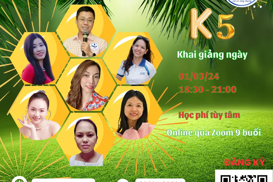 PHÉP MÀU TỪ TÂM khóa học 8 ngày, hàng tháng, học phí tùy tâm