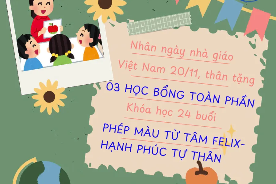 Học bổng HẠNH PHÚC TỰ THÂN - Phép Màu Từ Tâm Felix