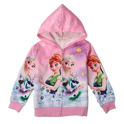 Áo khoác công chúa Elsa màu hồng, màu xanh cho bé gái 2-7 tuổi
