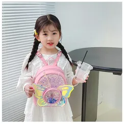 Balo Elsa xinh xắn họa tiết Nữ hoàng Elsa cho bé gái 2-4 tuổi