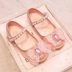 Giày búp bê công chúa Elsa cho bé gái 2-7 tuổi đi học, đi chơi