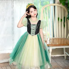 Váy đầm Công chúa Anna cho bé gái 3-8 tuổi mẫu mới chất liệu vải cao cấp