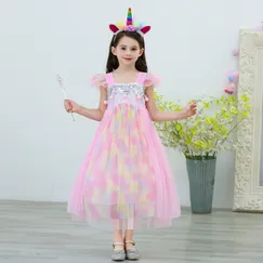 Váy đầm công chúa ngựa PONY cho bé gái 3-9 tuổi màu hồng xinh xắn