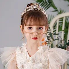 Vương miện công chúa đính đá siêu lấp lánh cho bé gái