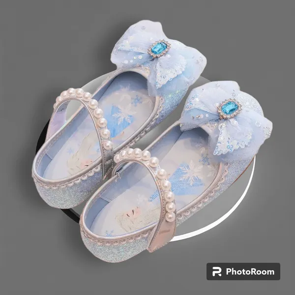 Giày búp bê Elsa công chúa cho bé gái 2-7 tuổi xinh xắn mềm mại