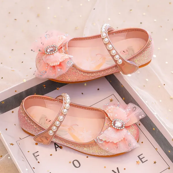 Giày búp bê Elsa công chúa cho bé gái 2-7 tuổi xinh xắn mềm mại